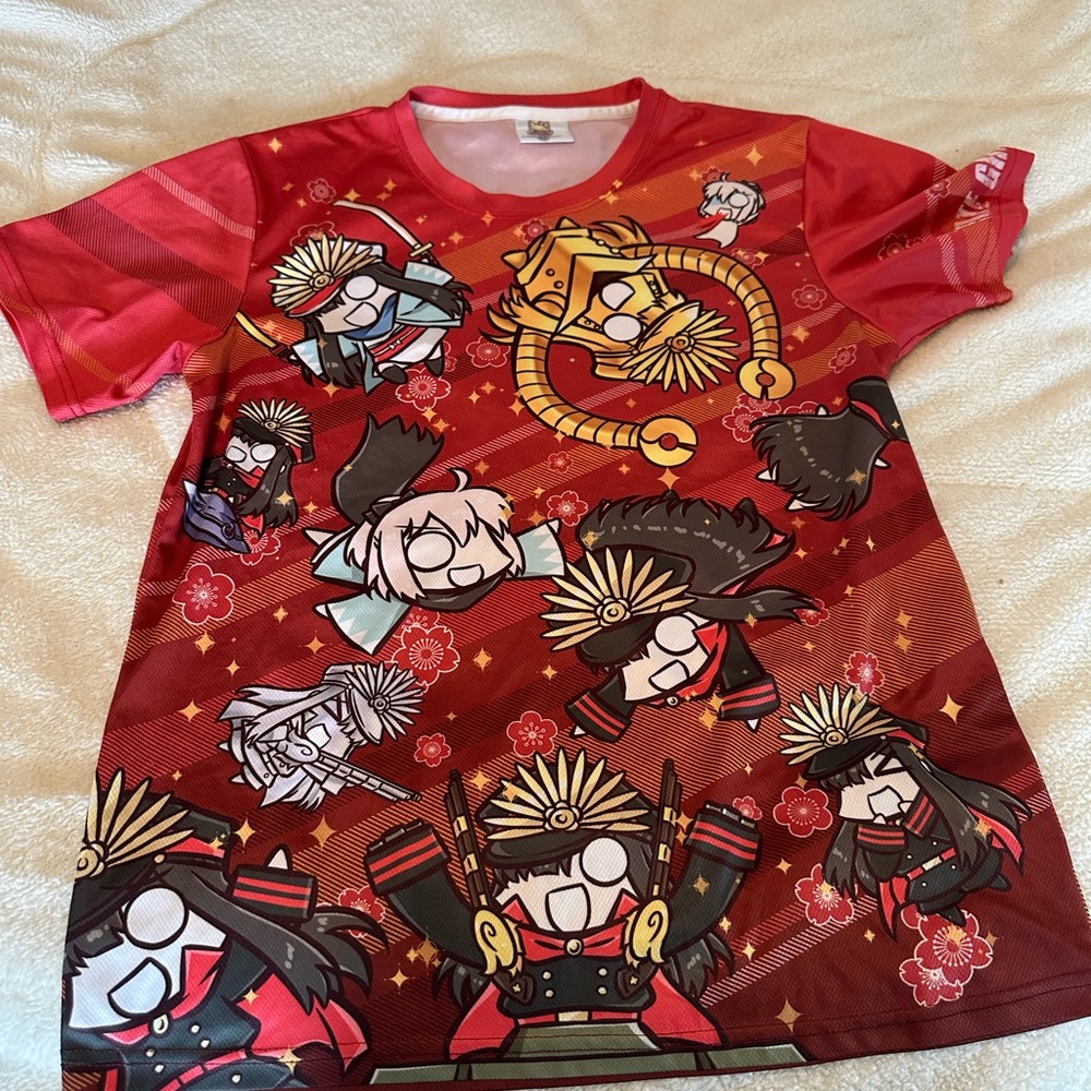 Emu Red Graphic Blouse